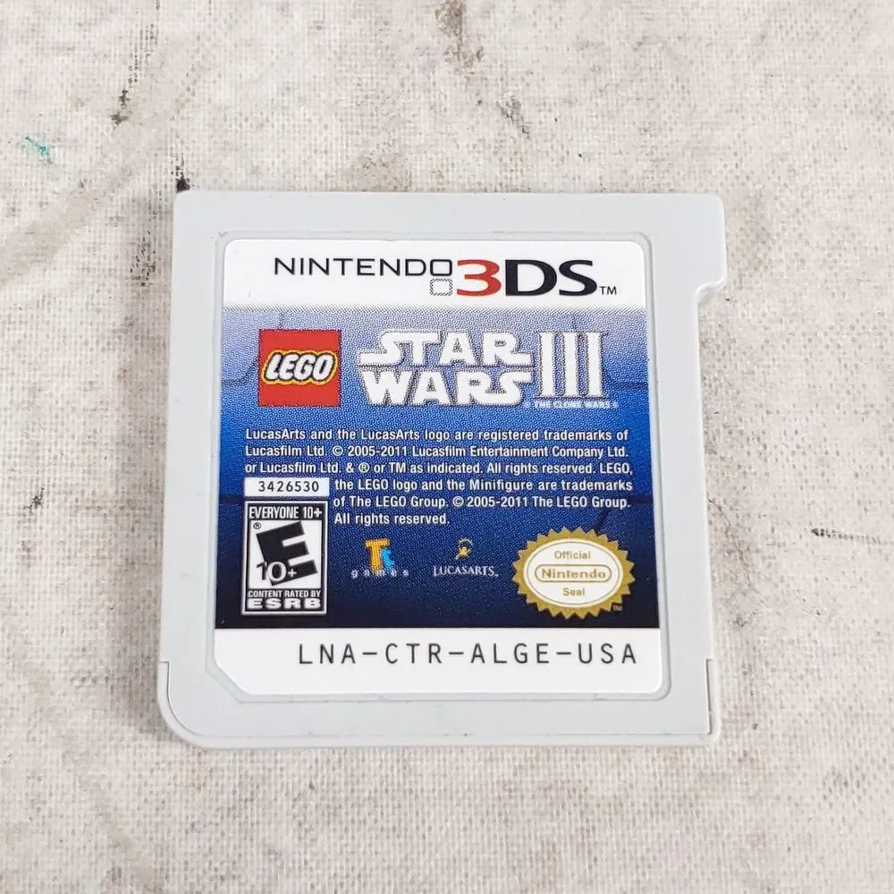 LEGO Star Wars III The Clone Wars Nintendo 3DS Game Cartridge Only USA CTR-ALGE